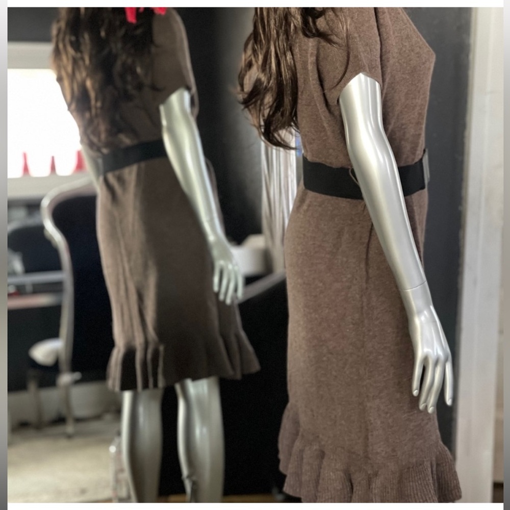 NWT! OVERSIZED RUFFLE WOOL SWEATER
DRESS